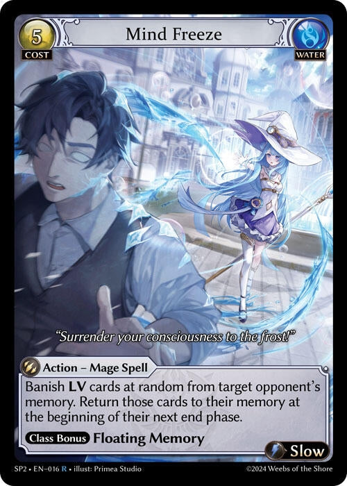 Image for Mind Freeze (016) (Supporter Pack 2) (SP2) - Grand Archive TCG