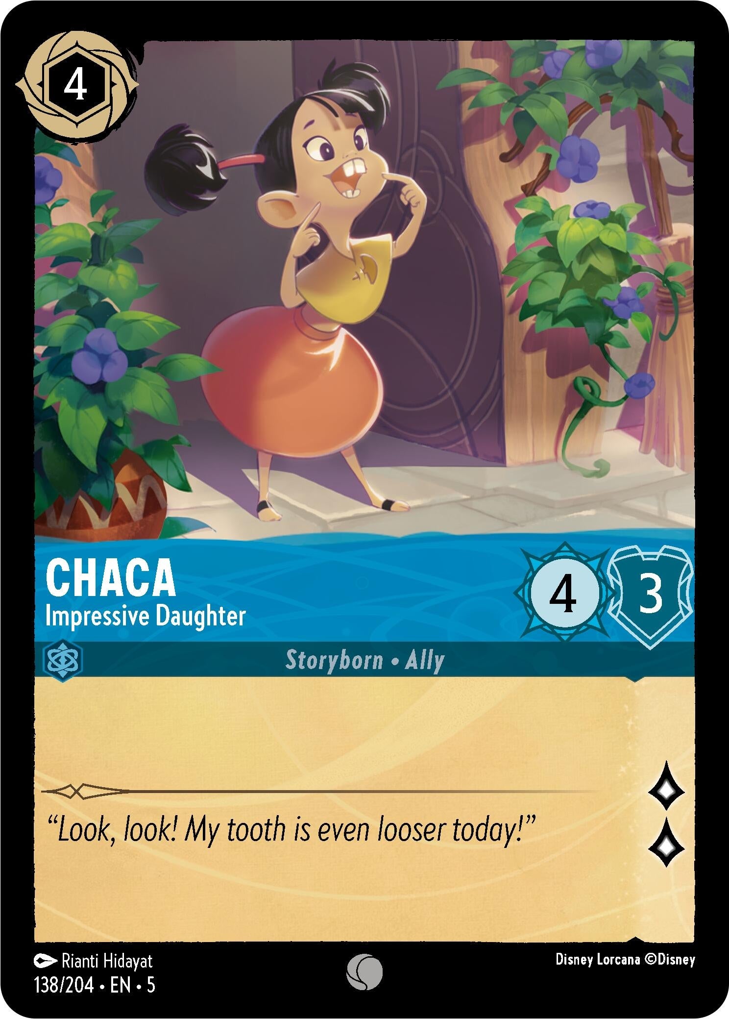 Image for Chaca - Impressive Daughter (138/204) (Shimmering Skies) (5) - Disney Lorcana