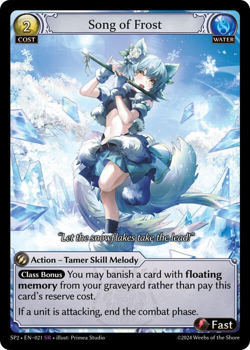 Image for Song of Frost (021) (Supporter Pack 2) (SP2) - Grand Archive TCG