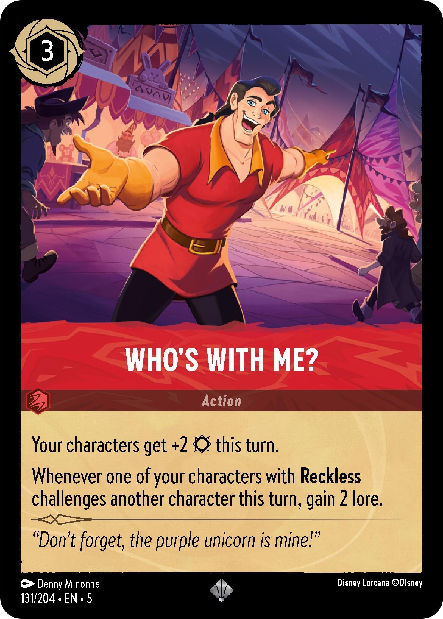 Image for Who's With Me? (131/204) (Shimmering Skies) (5) - Disney Lorcana