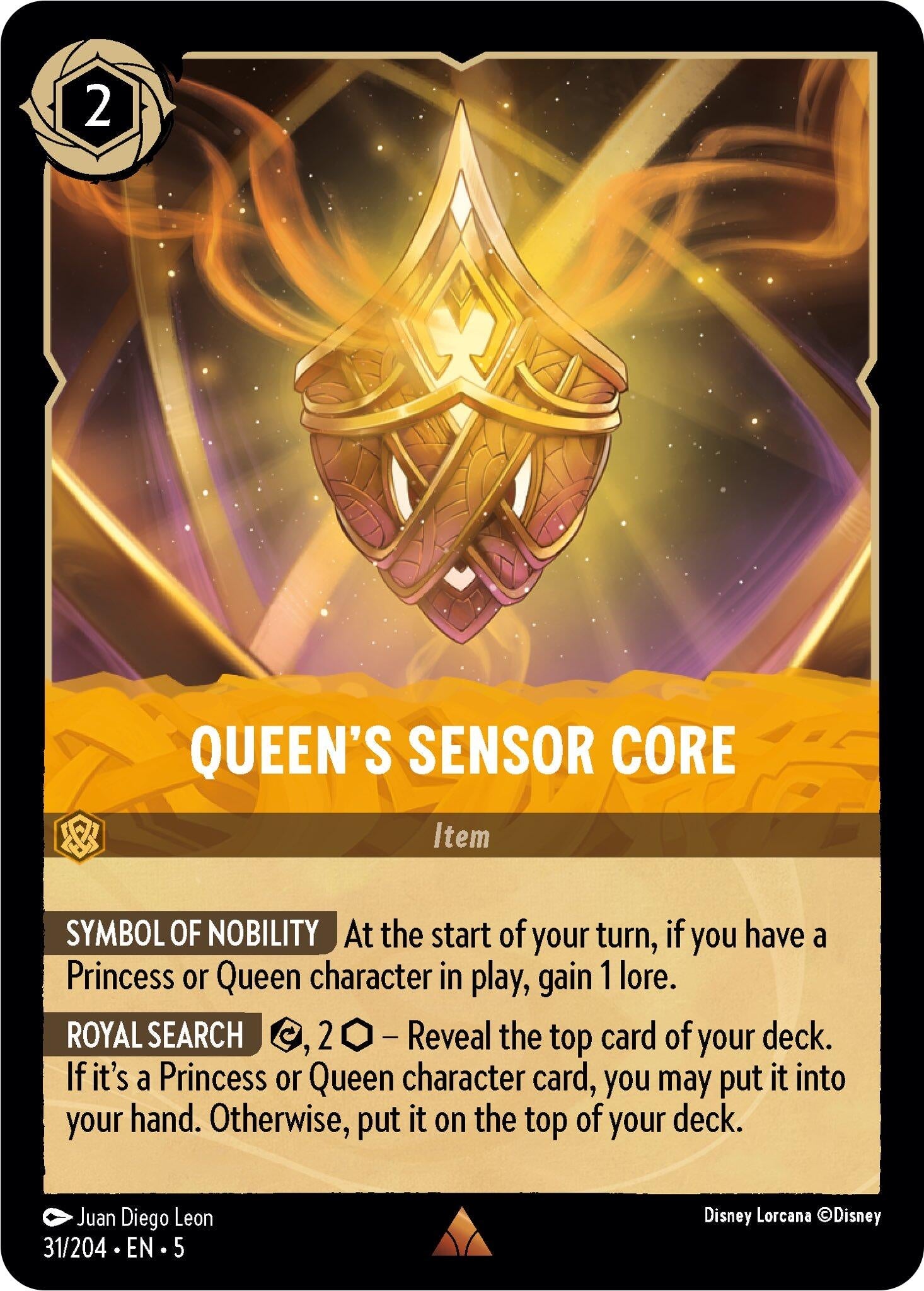 Image for Queen's Sensor Core (31/204) (Shimmering Skies) (5) - Disney Lorcana