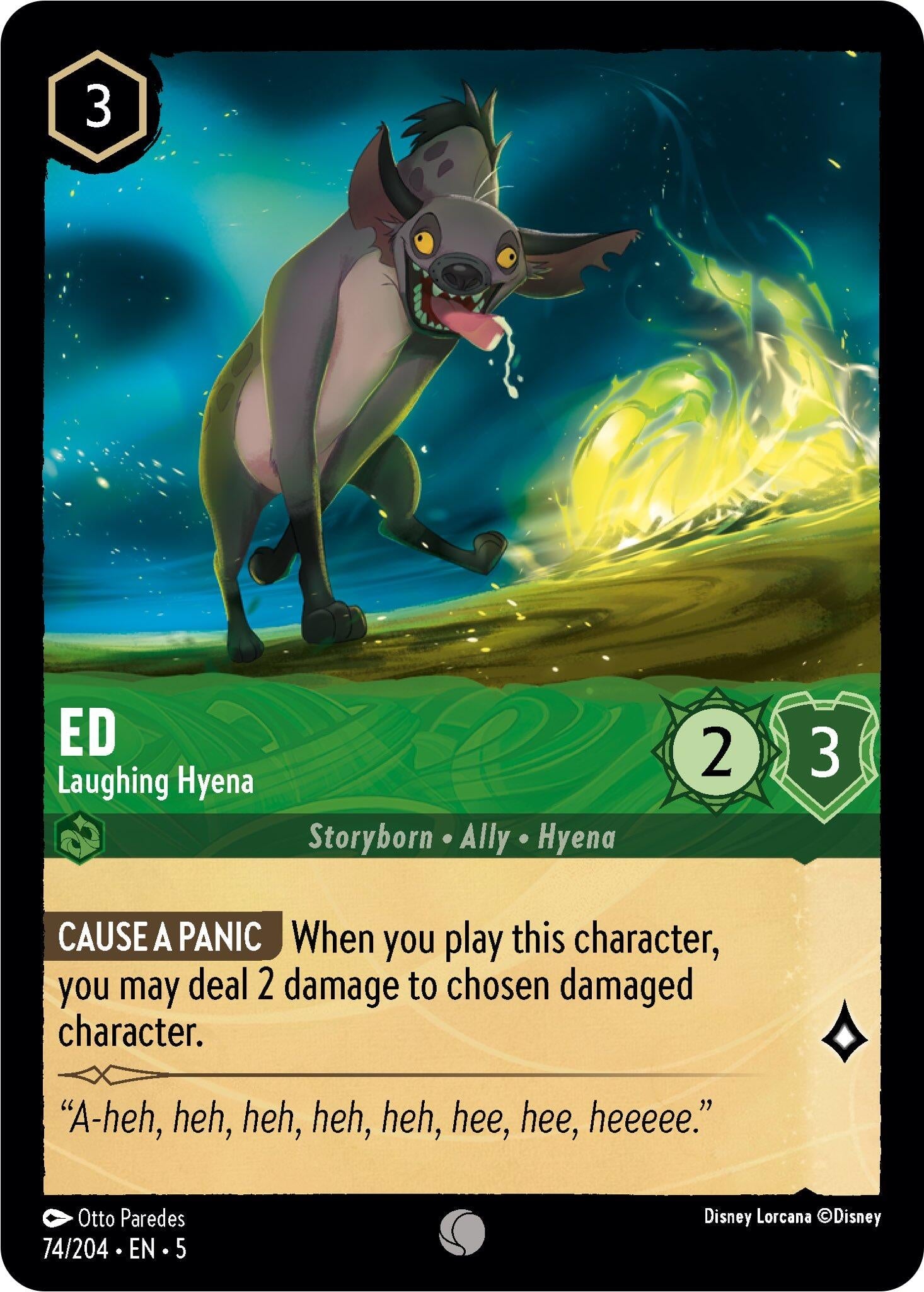 Image for Ed - Laughing Hyena (74/204) (Shimmering Skies) (5) - Disney Lorcana