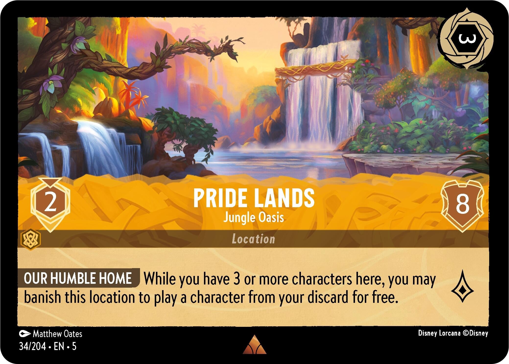 Image for Pride Lands - Jungle Oasis (34/204) (Shimmering Skies) (5) - Disney Lorcana