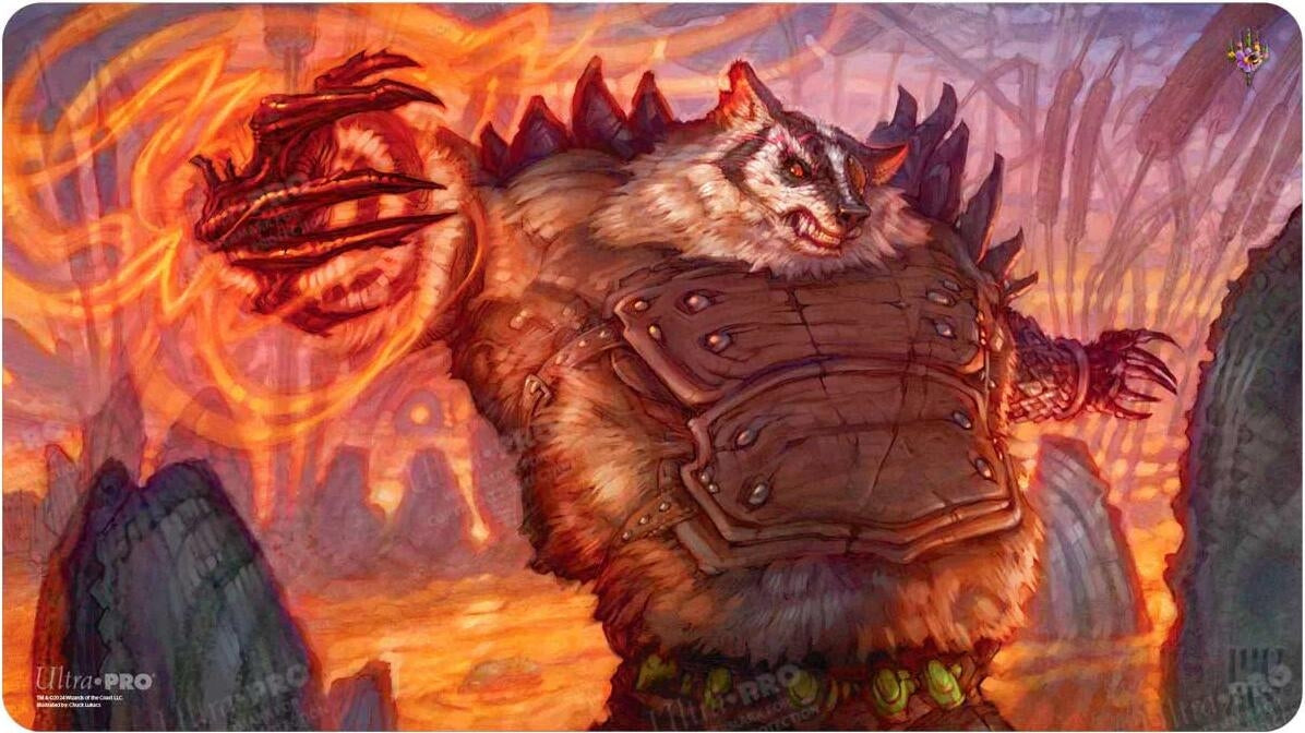 Image for Bloomburrow Playmat for Magic: The Gathering - Hugs, Grisly Guardian - Playmats