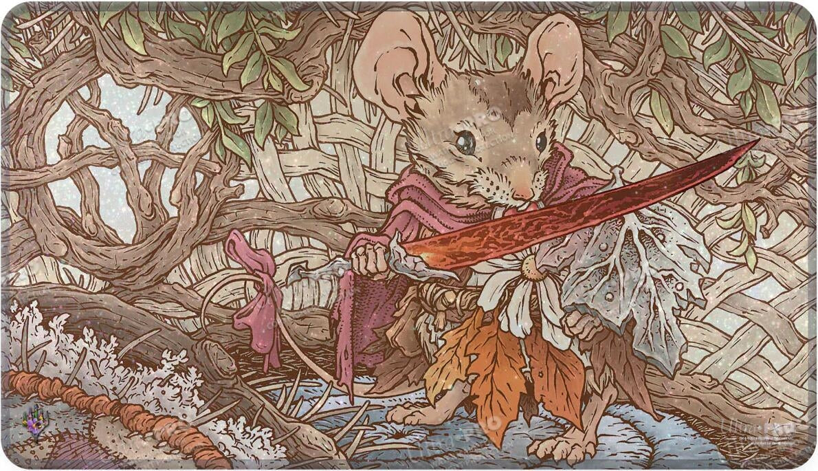 Image for Bloomburrow Holofoil Standard Gaming Playmat for Magic: The Gathering - Mabel, Heir to Cragflame - Playmats