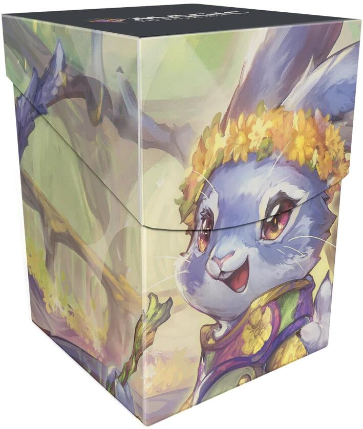 Image for Bloomburrow Ms. Bumbleflower (Commander - Peace Offering Green/White/Blue) 100+ Deck Box for Magic: The Gathering - Deck Boxes