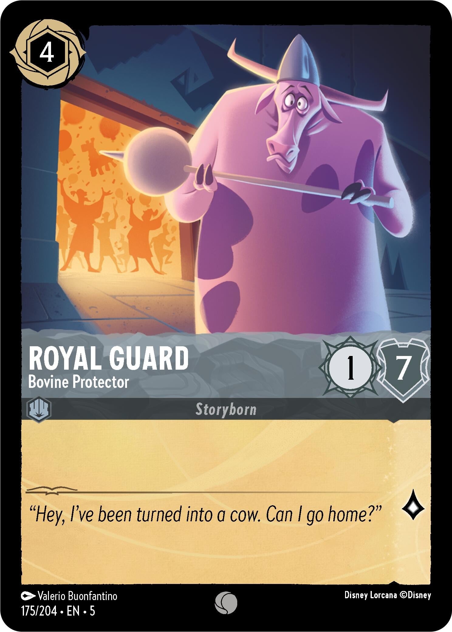 Image for Royal Guard - Bovine Protector (175/204) (Shimmering Skies) (5) - Disney Lorcana