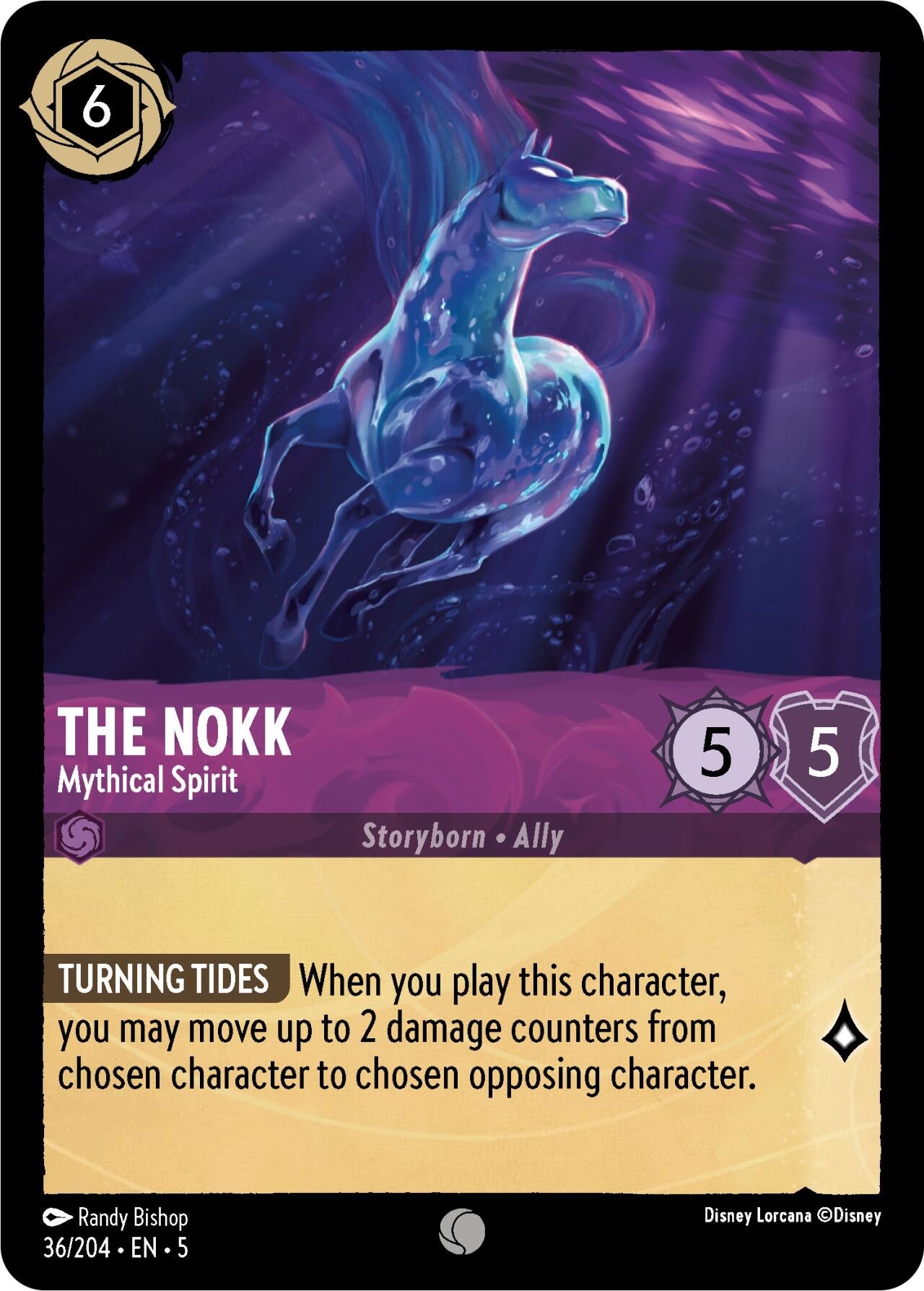 Image for The Nokk - Mythical Spirit (36/204) (Shimmering Skies) (5) - Disney Lorcana