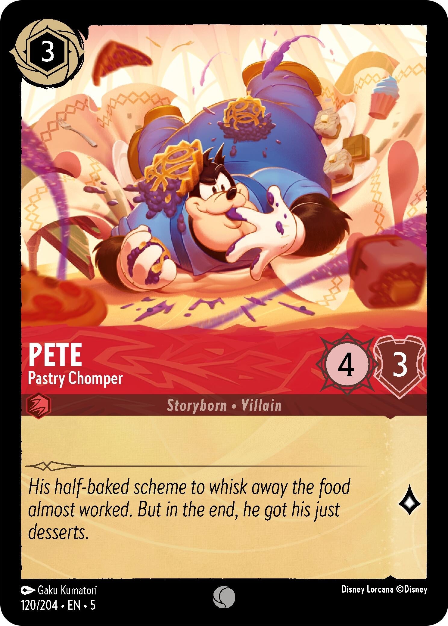 Image for Pete - Pastry Chomper (120/204) (Shimmering Skies) (5) - Disney Lorcana