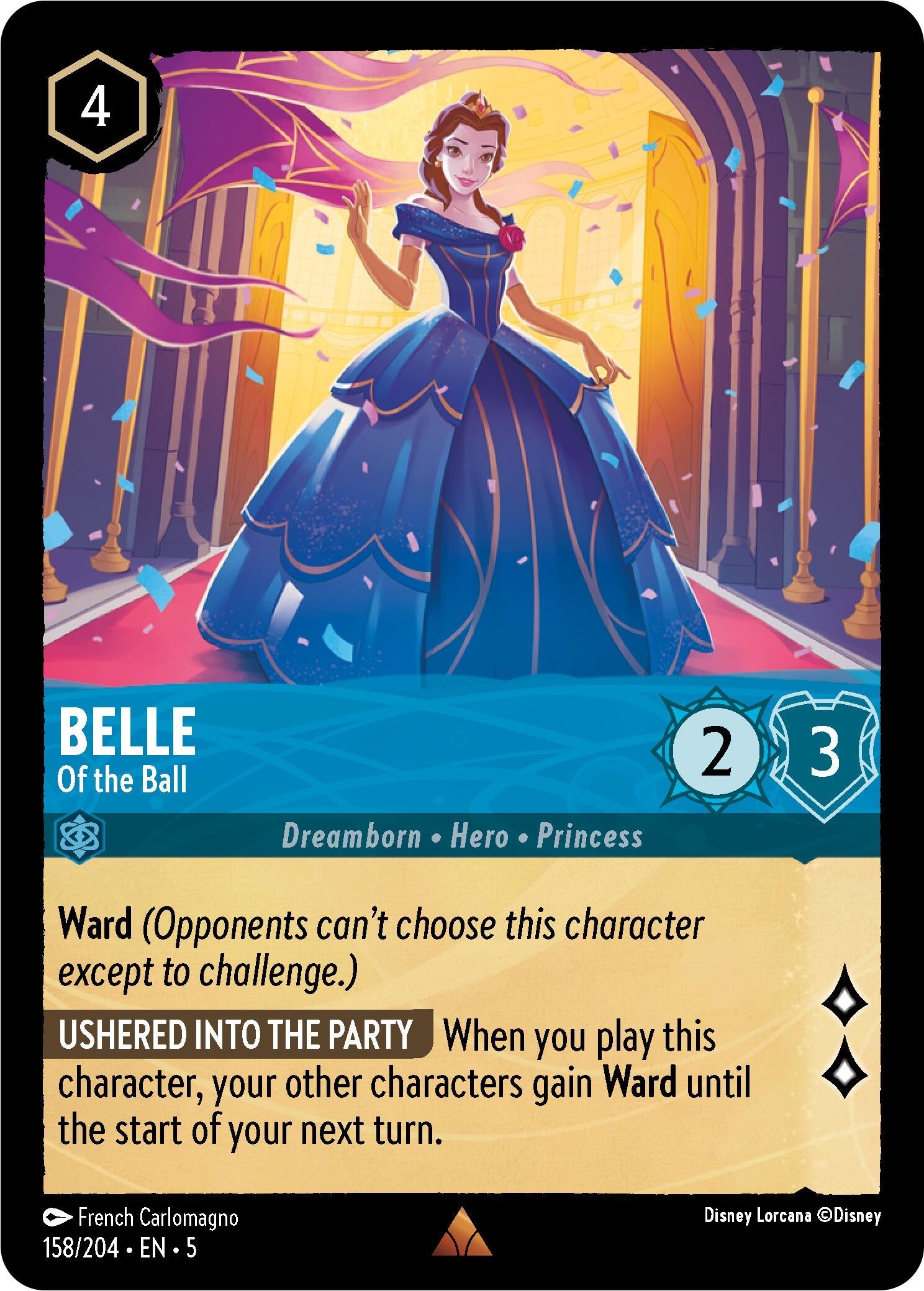 Image for Belle - Of the Ball (158/204) (Shimmering Skies) (5) - Disney Lorcana