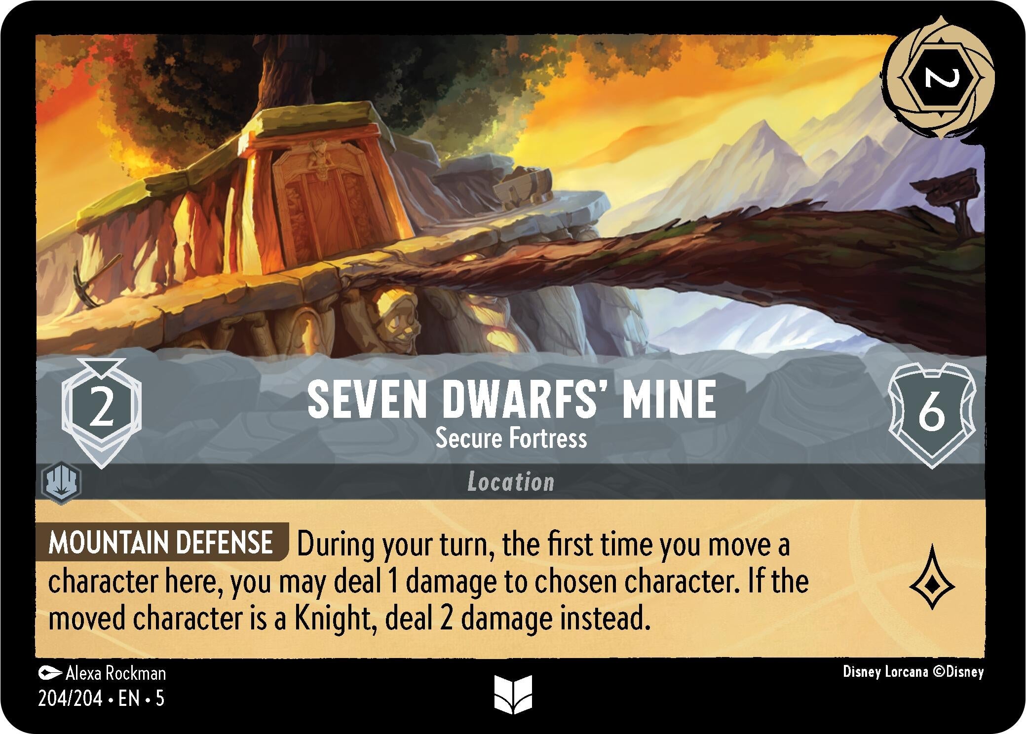 Image for Seven Dwarfs' Mine - Secure Fortress (204/204) (Shimmering Skies) (5) - Disney Lorcana