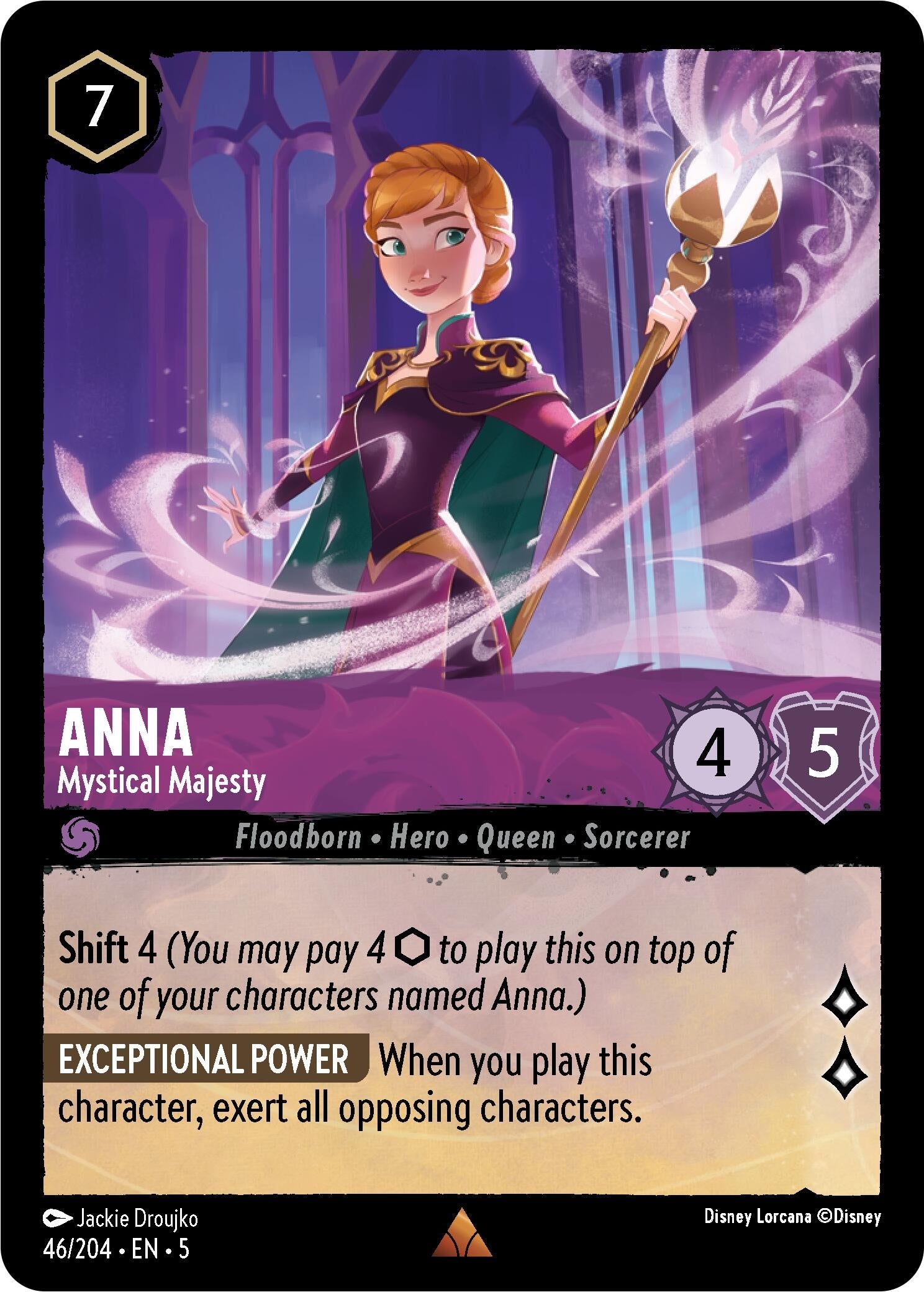 Image for Anna - Mystical Majesty (46/204) (Shimmering Skies) (5) - Disney Lorcana