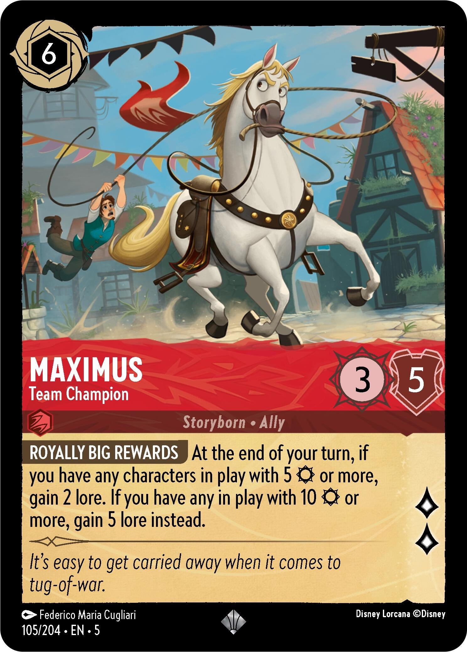 Image for Maximus - Team Champion (105/204) (Shimmering Skies) (5) - Disney Lorcana