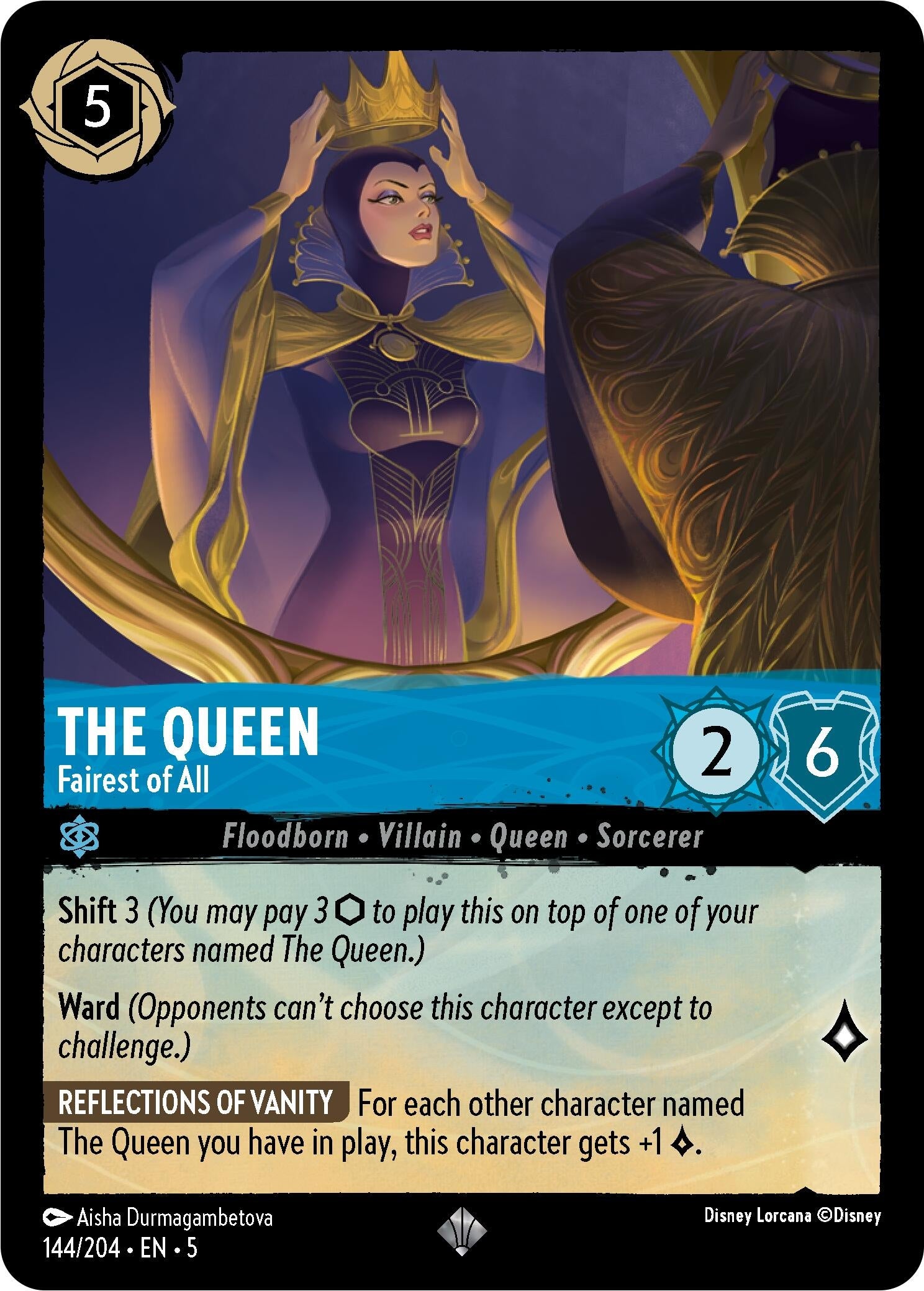 Image for The Queen - Fairest of All (144/204) (Shimmering Skies) (5) - Disney Lorcana