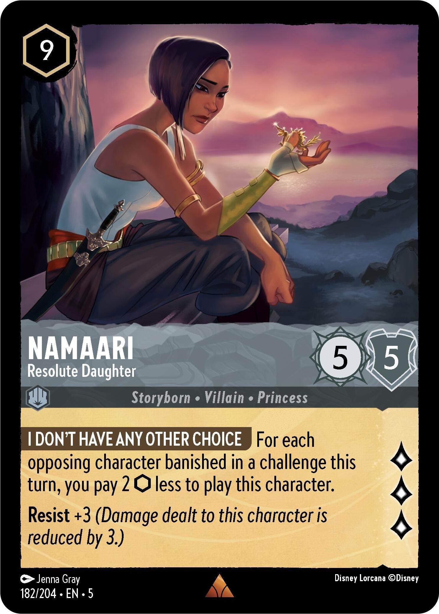 Image for Namaari - Resolute Daughter (182/204) (Shimmering Skies) (5) - Disney Lorcana