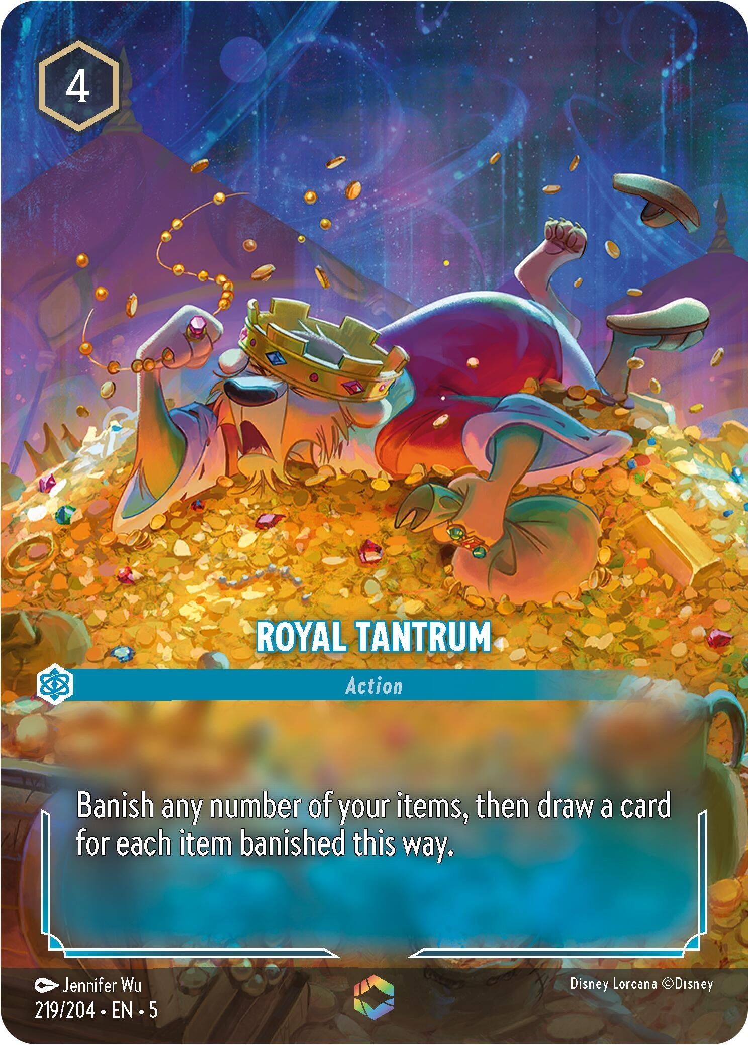 Image for Royal Tantrum (Enchanted) (219/204) (Shimmering Skies) (5) - Disney Lorcana