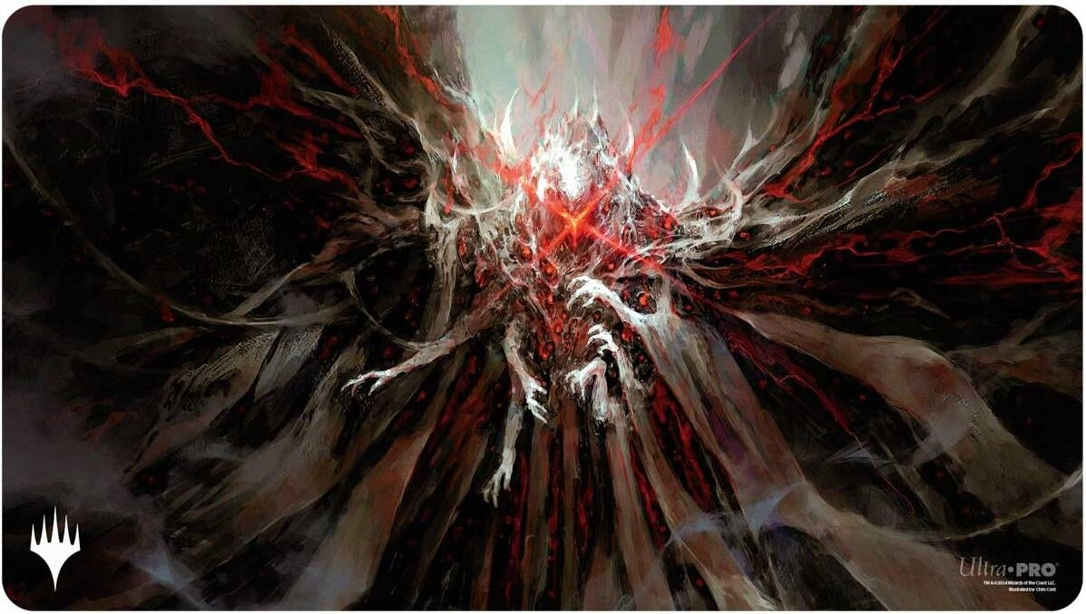 Image for Duskmourn Playmat for Magic: The Gathering - Commander A (Valgavoth, Harrower of Souls) - Playmats