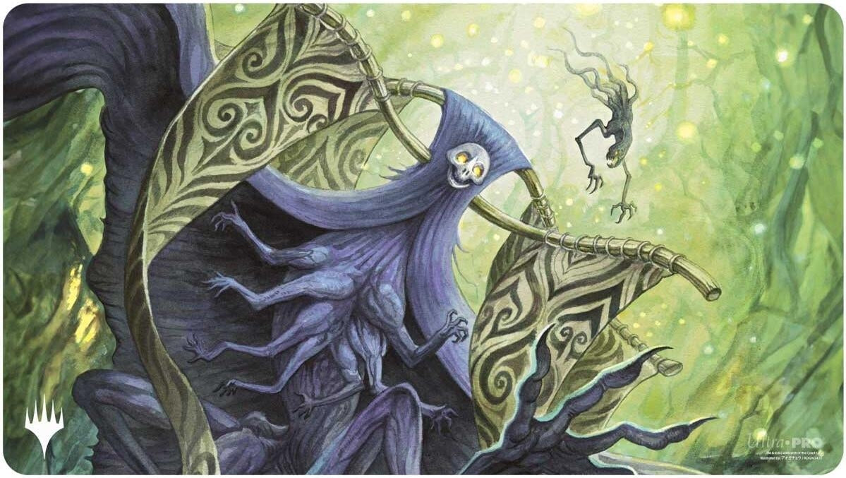 Image for Duskmourn Playmat for Magic: The Gathering - Mythic Cycle Green (Overlord of the Hauntwoods) - Playmats