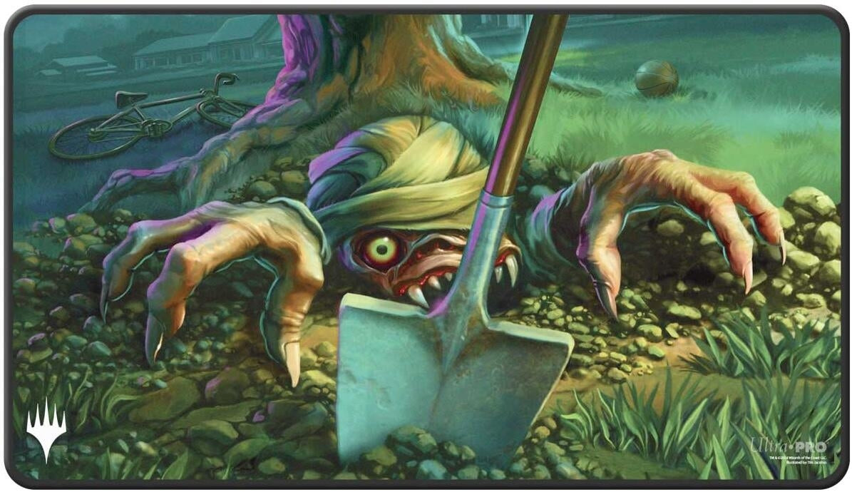 Image for Duskmourn Black Stitched Playmat for Magic: The Gathering - Special Guest - Guest Artist 1 (Exhume) - Playmats