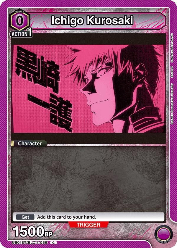 Image for Ichigo Kurosaki (039) (UE01ST/BLC-1-039) (UE01ST: BLEACH: Thousand-Year Blood War Starter Deck) (UE01ST) - Union Arena