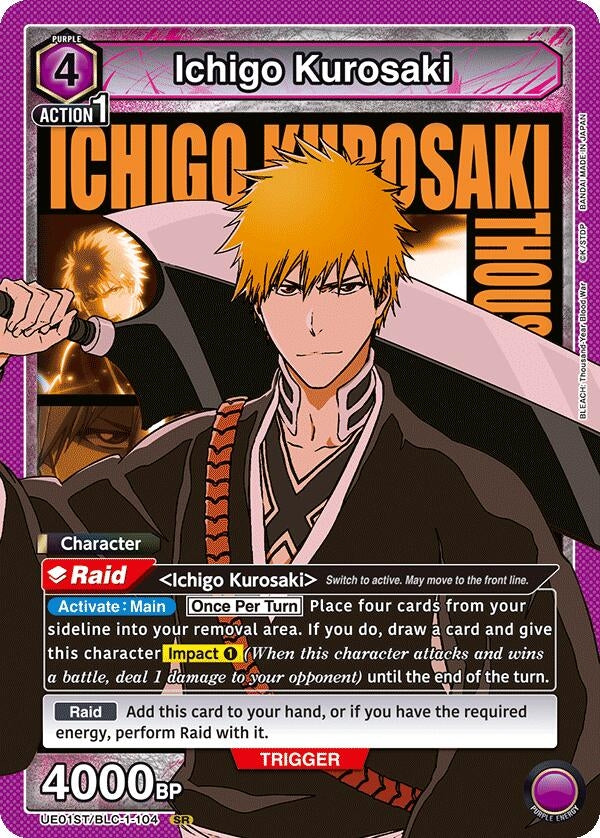 Image for Ichigo Kurosaki (104) (UE01ST/BLC-1-104) (UE01ST: BLEACH: Thousand-Year Blood War Starter Deck) (UE01ST) - Union Arena