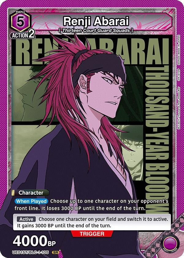Image for Renji Abarai (105) (UE01ST/BLC-1-105) (UE01ST: BLEACH: Thousand-Year Blood War Starter Deck) (UE01ST) - Union Arena