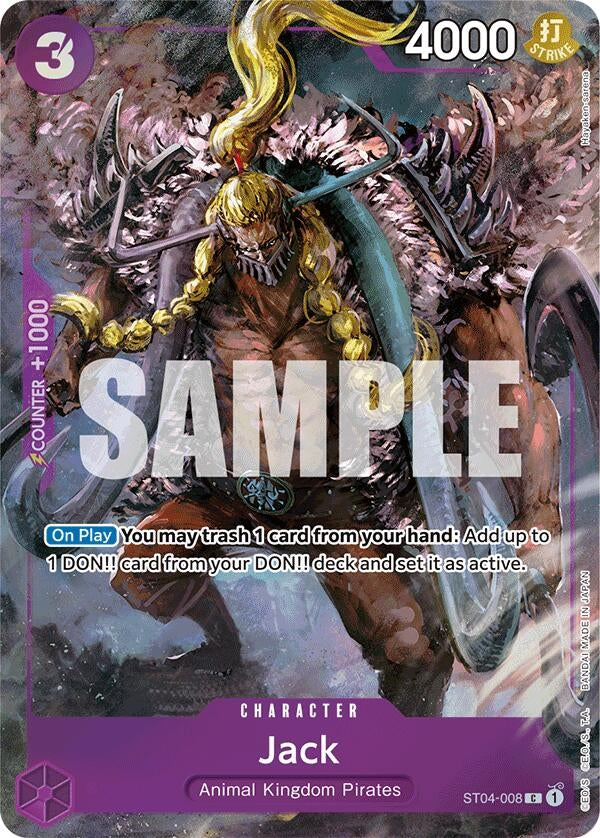 Image for Jack (Premium Card Collection -BANDAI CARD GAMES Fest. 23-24 Edition-) (ST04-008) (One Piece Promotion Cards) (OP-PR) - One Piece Card Game