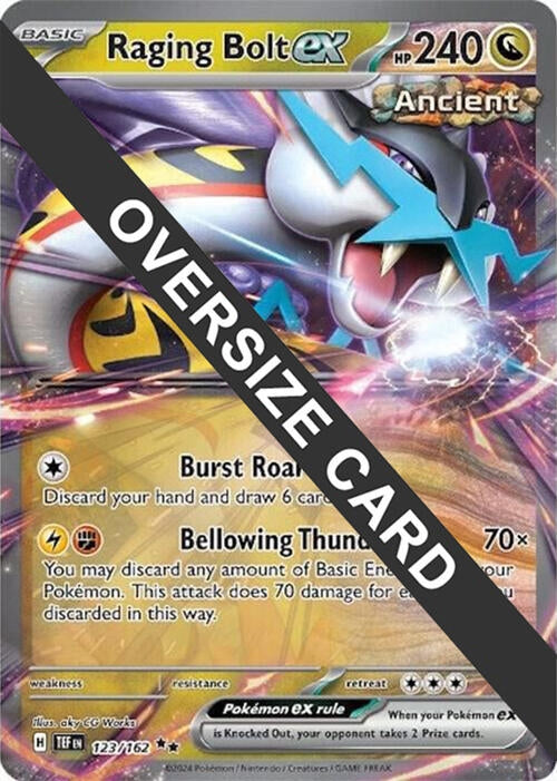Image for Raging Bolt ex (123/162) (Jumbo Cards) (PR) - Pokemon