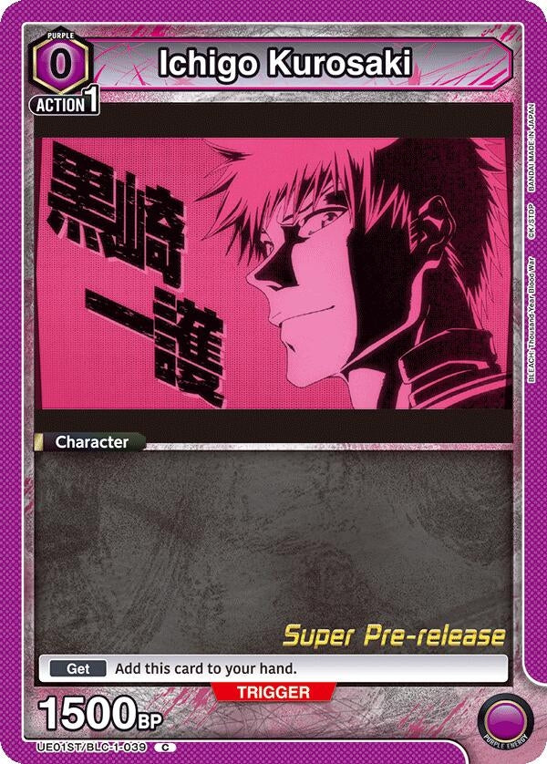 Image for Ichigo Kurosaki (039) (UE01ST/BLC-1-039) (UE01ST: BLEACH: Thousand-Year Blood War Super Pre-Release Starter Deck) (UE01ST_PRE) - Union Arena