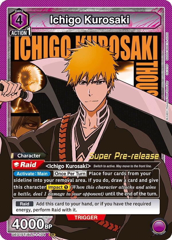 Image for Ichigo Kurosaki (104) (UE01ST/BLC-1-104) (UE01ST: BLEACH: Thousand-Year Blood War Super Pre-Release Starter Deck) (UE01ST_PRE) - Union Arena