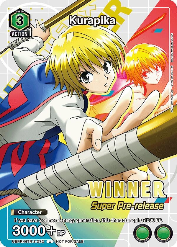 Image for Kurapika (Super Pre-Release Winner) (UE02ST/HTR-1-072) (UE02ST: HUNTER X HUNTER Super Pre-Release Starter Deck) (UE02ST_PRE) - Union Arena