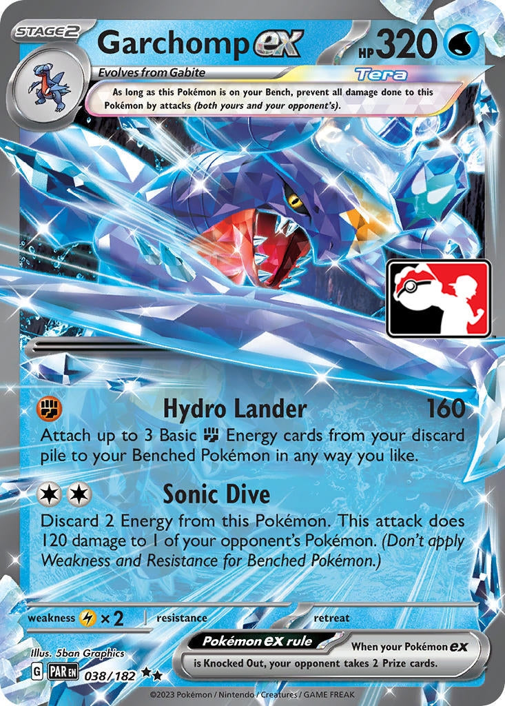 Image for Garchomp ex (038/182) (Prize Pack Series Cards) - Pokemon