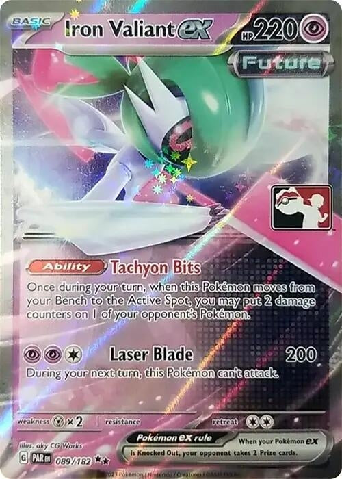 Image for Iron Valiant ex (089/182) (Prize Pack Series Cards) - Pokemon