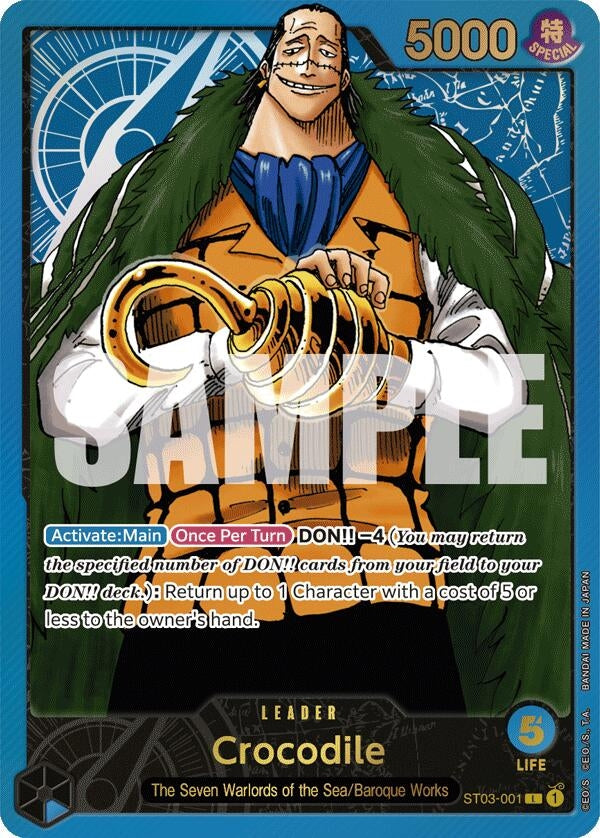Image for Crocodile (Premium Card Collection -Leader Collection-) (ST03-001) (One Piece Promotion Cards) (OP-PR) - One Piece Card Game