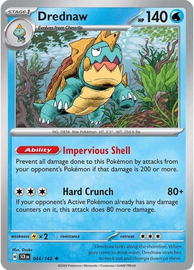 Image for Drednaw (044/142) (SV07: Stellar Crown) - Pokemon