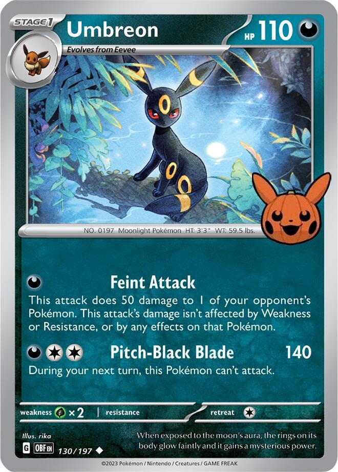 Image for Umbreon (130/197) (Trick or Trade BOOster Bundle 2024) (TTBB24) - Pokemon