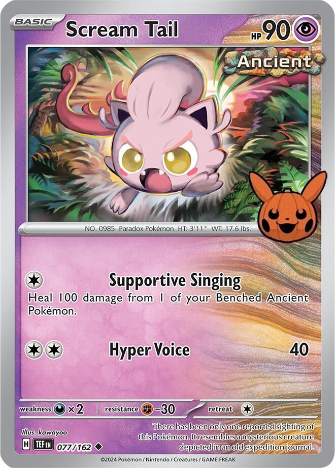 Image for Scream Tail (077/162) (Trick or Trade BOOster Bundle 2024) (TTBB24) - Pokemon