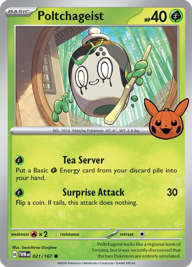 Image for Poltchageist (021/167) (Trick or Trade BOOster Bundle 2024) (TTBB24) - Pokemon