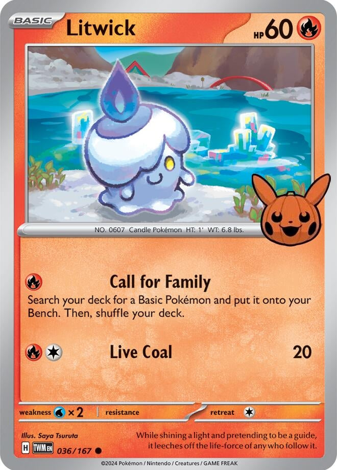 Image for Litwick (036/167) (Trick or Trade BOOster Bundle 2024) (TTBB24) - Pokemon