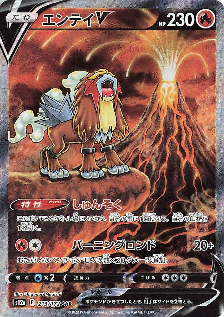 Entei V (213/172) (S12a: VSTAR Universe)