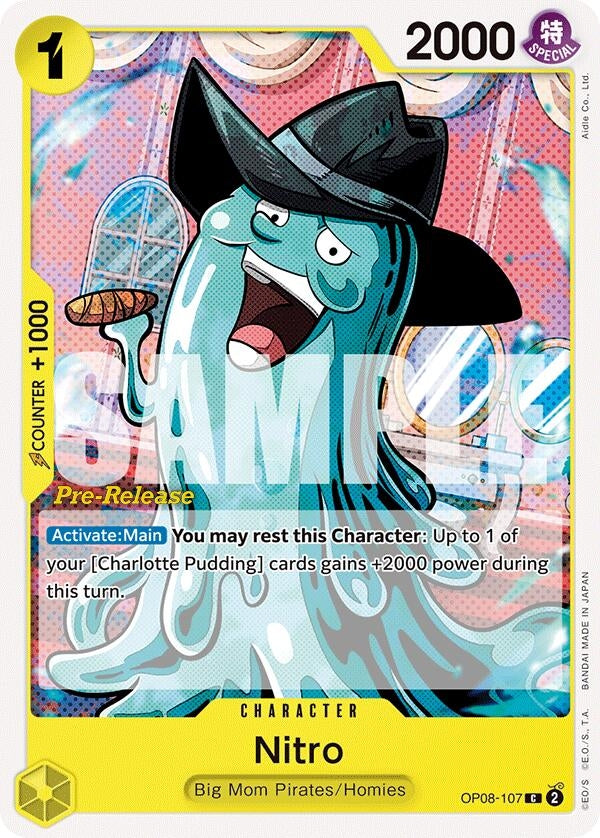 Image for Nitro (OP08-107) (Two Legends Pre-Release Cards) (OP08 PRE) - One Piece Card Game