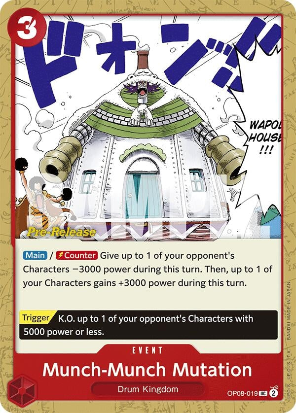 Image for Munch-Munch Mutation (OP08-019) (Two Legends Pre-Release Cards) (OP08 PRE) - One Piece Card Game