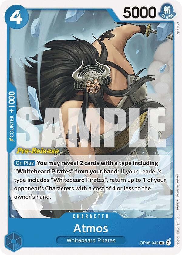 Image for Atmos (OP08-040) (Two Legends Pre-Release Cards) (OP08 PRE) - One Piece Card Game