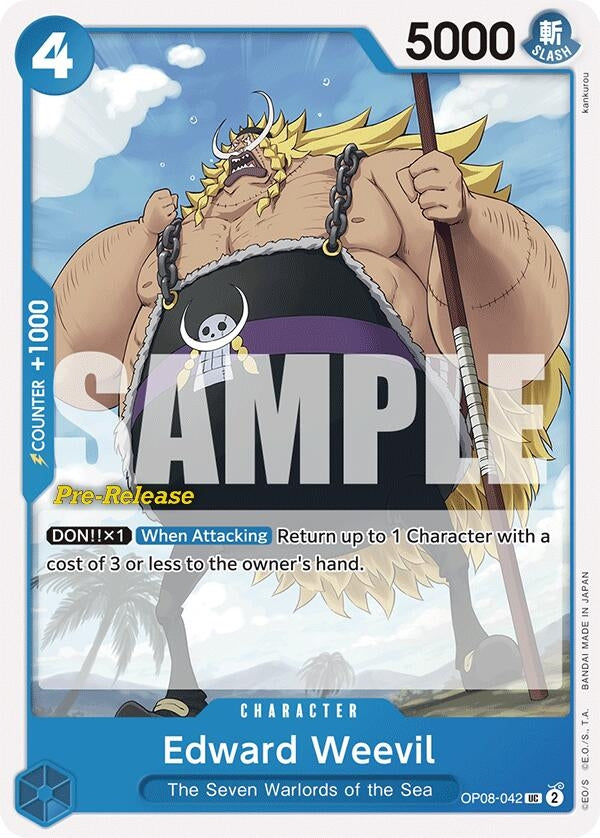 Image for Edward Weevil (OP08-042) (Two Legends Pre-Release Cards) (OP08 PRE) - One Piece Card Game