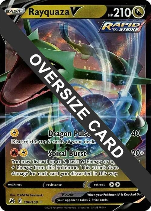 Image for Rayquaza V 100/159 (100/159) (Jumbo Cards) (PR) - Pokemon