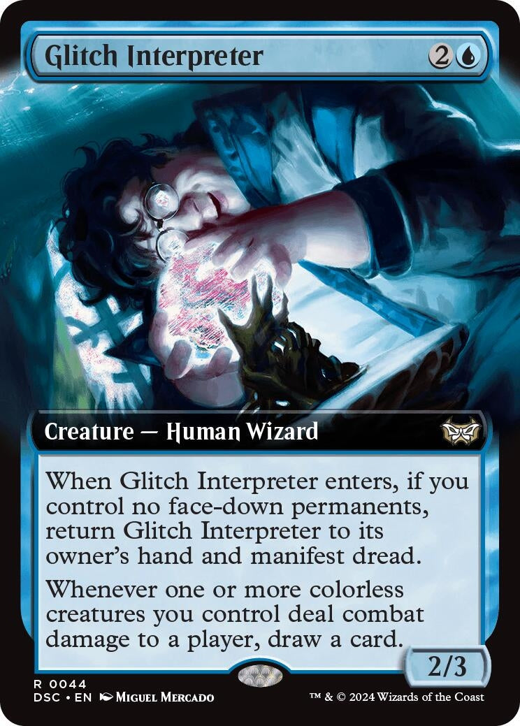 Glitch Interpreter (Extended Art) (44) (Duskmourn: House of Horror)