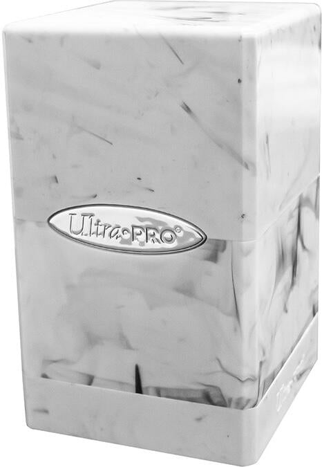 Image for Marble Satin Tower - White and Black - Deck Boxes