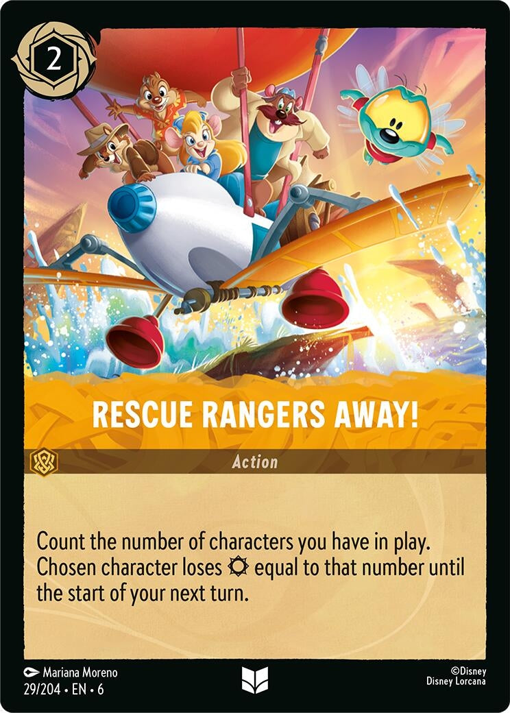 Image for Rescue Rangers Away! (29/204) (Azurite Sea) (6) - Disney Lorcana