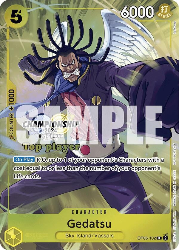 Image for Gedatsu (Championship 2024 Top Player Pack) (OP05-102) (One Piece Promotion Cards) (OP-PR) - One Piece Card Game