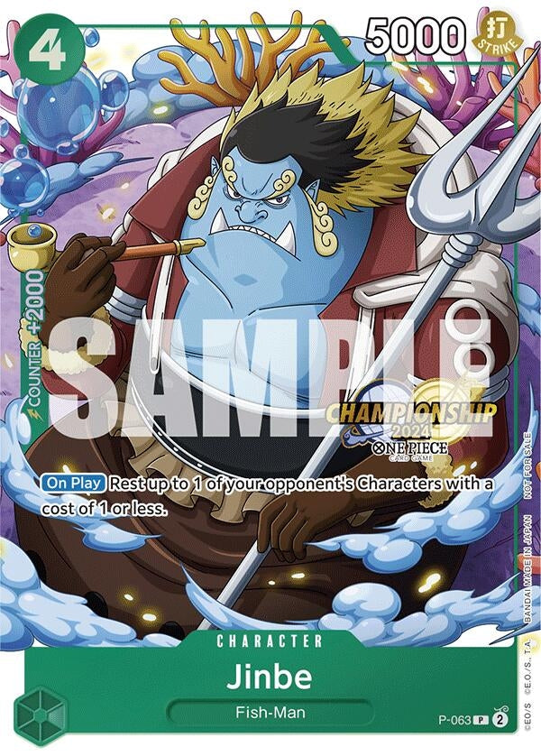 Image for Jinbe (CS 2024 Event Pack) (P-063) (One Piece Promotion Cards) (OP-PR) - One Piece Card Game